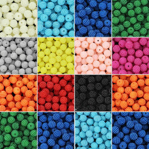 Bayberry Shape Acrylic Colourful Round Beads Spacers Loose 10/12MM For DIY Jewelry Making Findings Love Bracelets Accessories