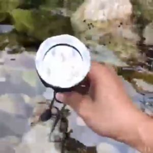 flashlight  waterproof brightness up  lumen XM-L2 lamp beads diving night strong light long distance efficient heat dissipation wear-resistant coating is suitable for underwater deep sea caves (waterproof and shockproof)