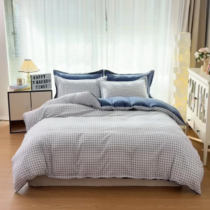 MAKKO Comfy Collection Pillow Case | Bolster Case Add-On (1PC) | Modern Zen Checkered Designs