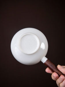 Glass Tea Strainer Tea Filter Brewing Tea Device Tea Leaf Separator Tea Brewing Apparatus Accessories Ceramic Handmade Filter Net