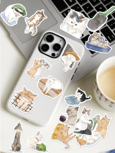 Cute Cat Stickers Decorative Cute Stickers for Luggage iPad Notebook Mobile Phone Desktop Water Cup DIY Sticker Decals