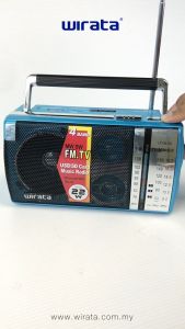 WIRATA Portable FM Radio 4 Band with USB/SD card slot (LT-D6.5U)