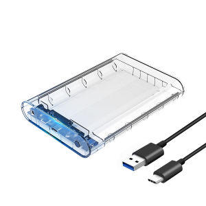 ORICO เคสใส่ HDD ใสสำหรับ2.5 3.5ฮาร์ดดิสก์ SSD SATA เป็น USB 3.1 Type C 6Gbps สำหรับภายนอก HD กล่องฮาร์ดดิสก์ไดรฟ์16TB