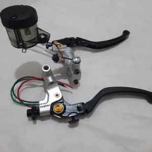 Handle Master Rem Classic 1Set Kanan Kiri + Tabung Big Smoke Tiang Kawat + Dudukan Spion Pnp Vario/ Satria Fu/ Beat/ Mio/ Rx King/ Ninja R RR/ Scoopy/ Fino/ Aerox/ LexyDll