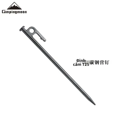 Cọc Thép Cường Độ Cao Dùng Cho Cắm Trại 15CM-40CM Màu Đen Cọc Kim Loại Ngoài Trời Cọc Lều Dùng Làm Neo Cho Thép Cây Sỏi Bãi Biển Cát