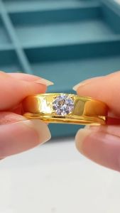 เครื่องสำอางทองคำแท้ครึ่งสลึง 1.9 กรัม ลายพลอยเม็ดเดียว การันตีทองคำแท้ 96.5% สินคเก็บเงินปลายทางได้ คุณภาพและประสิทธิภาพสูง