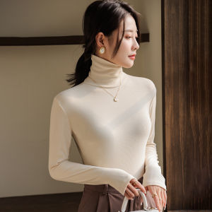 MiiOW | เสื้อชั้นในคอตั้งเอวสูงทรงเข้ารูปแขนยาวสำหรับผู้หญิงในฤดูใบไม้ร่วงและฤดูหนาว เสื้อชั้นในทรงเข้ารูปคอตั้งเอวสูงที่เป็นมิตรกับทุกสไตล์