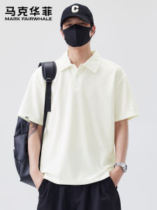 Mark Fairwhale | Thin Short Sleeve Turn-down Collar Casual Trendy Polo Shirt