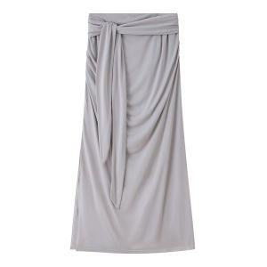 Design Stylish Summer Asymmetric Neck Tie Belt Set