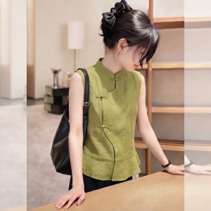 YIKEMAI | Stylish Slim Fit Chinese Style Tank Top
