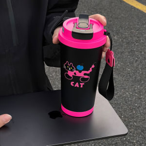 Cốc Giữ Nhiệt Bằng Thép Không Gỉ 316 Trong Suốt Bằng Gốm Sứ Cốc Đựng Cà Phê Đi Kèm Cốc Đựng Nước Hai Mặt Cốc Đi Theo