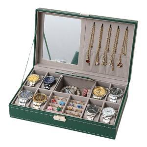 Transparent Leather Watch Storage Box