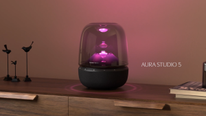 Harman Kardon Aura Studio 5/Aura Studio 4 Wireless Bluetooth Speaker | Dome Design | Ambient Lighting Effect