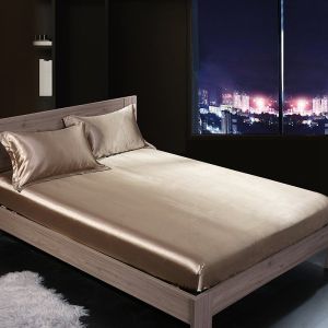 Summer Silk Fitted Sheet One-Piece Mulberry Silk Mattress Cover Silk Ice Silk 1.8 M Simmons Protective Cover M Bedspread