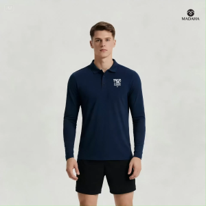 Madaha Polo shirt Dry Fit Kaos Kerah Lengan Panjang Jersey Olahraga Mountain Climbing Legacy