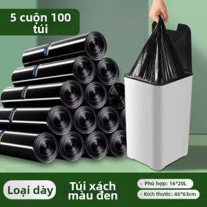 XINGYOU | Túi Rác Bếp Cầm Tay Siêu Chịu Lực Jumbo Tiết Kiệm Đen