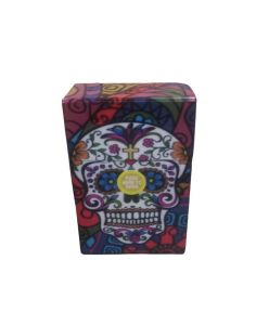 kotak box penyimpan rK bahan akrilik motif Skull/tengkorak