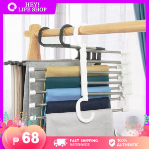 Five In One Folding Multifunctional Multi-layer Pants Rack Pants Hanger Household Magic Pants Clip Wardrobe Storage Artifact