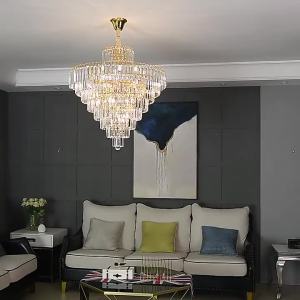 LAIDENG | Elegant Crystal Chandelier For Hallway Entrance Dining Room Living Room