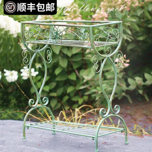Flower Stand Outdoor Iron Floor Outdoor Courtyard Garden Balcony Terrace Decoration Multi-Layer Succulent Storage Rack