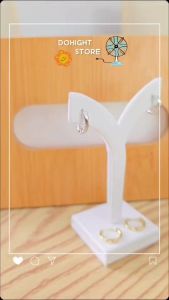 พร้อมส่ง มีเก็บเงินปลายทาง ต่างหูแฟชั่น มี2สีให้เลือก สไตล์เกาหลี (ราคาต่อ 1 คู่) : Do hight