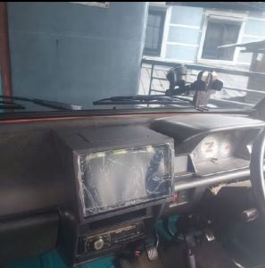 frame dudukan headunit android Suzuki Futura ss 120 pemasangan mudah presisi di dasbord