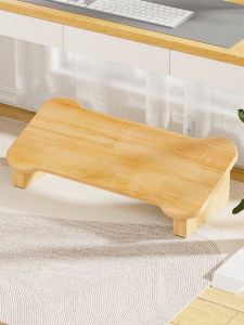 Office Mats Station Pedal Height-Increasing Board Table Ottoman Low Stool Foot Stool Anti-Curling Two Legs Handy Gadget
