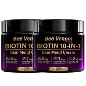 Bee Venom Biotin 10-in-1 Skin Mend Cream Anti-Wrinkle & Anti-Aging Fast Revitalizing & Firming 5 Min Glow