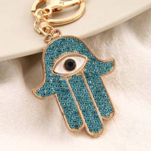 Creative Devils Eye Keychain Metal Bag Accessory Cross-Border Handbag Decorative Pendant Unique Key Holder Fashion Accessory