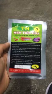 Men tiêu hóa TN7 gói 50gram dùng cho cá cảnhcá KOI tăng cường tiêu hóa và hấp thu dinh dưỡng.