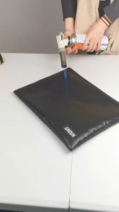 กระเป๋า กระเป๋าเก็บเอกสาร ทนไฟ กันน้ำ มีซิปล็อค พร้อมสายสาย สําหรับเก็บเอกสาร สีเทา YSB รุ่น J2L003-40.5X30.5X2-SB