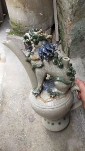 Bình gốm Nghê phong thủy