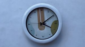 Jam Dinding Sdolcinato 05 Warna Pastel Motif Abtract Mesin Senyap Sweep 30cm