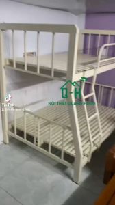 GIƯỜNG TẦNG SẮT HỘP VUÔNG 4X8 CAO CẤP GIAO NHANH HCM