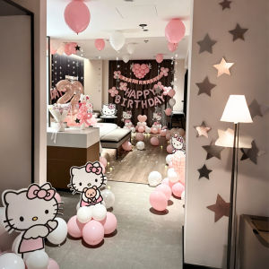 SHIERAI | Birthday Party Ceiling Decoration Balloons and Star Pendants