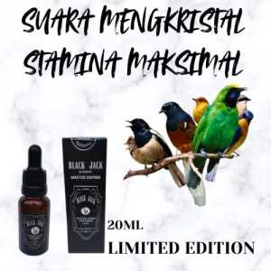 (COD) BLACK JACK Doping Vitamin Burung Premium Limited Edition untuk Semua Jenis Burung Vitamin Lomba 50ml