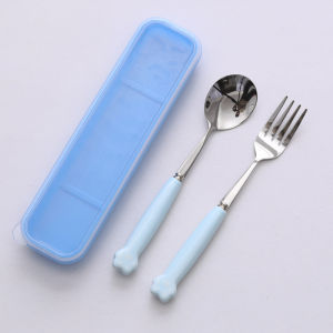 Ceramic Handle Portable Cutlery Set