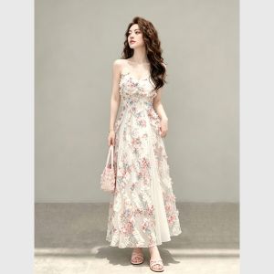 New Unique Elegant High Waist Summer Dress