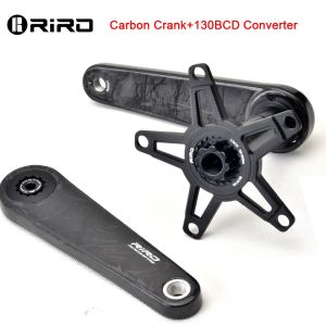 RIRO Carbon Fiber Crank Road Bike 29MM 11/12 Speed 50-34/52-36/53-39T SH Direct Mount/110/130BCD  Bicycle Crankset Chainrings