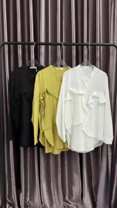 SV 6486 - Amira Long Shirt | Silvervogue | Atasan Silky Cotton Pakaian Kasual Wanita