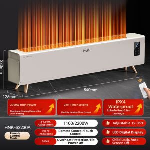Haier | Voice Operated Graphene Heated Kickfoot Heater