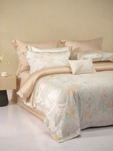Mercury | Bộ Đồ Chăn Ga Gối Cao Cấp Kiểu Khách Sạn Jacquard Dệt Màu