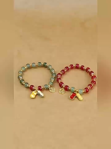 Good Things Peanut Fortune Brand Bracelet Ins Niche Design Classy Retro All-Match Bracelet Gift