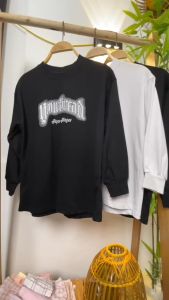 Áo dài tay bé trai size đại 7-16 tuổi chữ yourbre và C vải cotton dày dáng thời trang