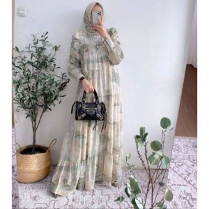 NEW DRESS UMRILLA SET HIJAB BABYDOL PREMIUM DRESS 2IN1 BEST SELLER WANITA MUSLIMAH DEWASA MEWAH TERLARIS KEKINIAN