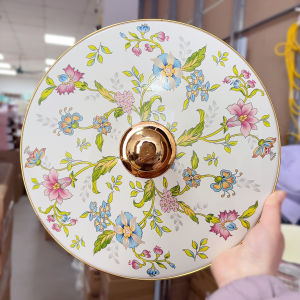 Thickened Enamel Cover Large Size Soup Stew Wake Face Basin Cover with Handle Home Use Retro Kitchen Cooking Utensils