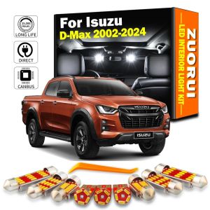 8Pcs LED Interior Map Dome Reading Light Kit For Isuzu D-Max Dmax 2002- 2018 2019 2020 2021 2022 2023 2024 License Plate Bulbs