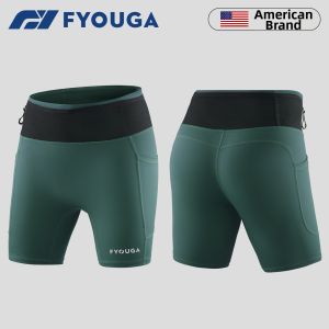 FYOUGA | Compression Moisture-wicking Running Shorts with Pockets