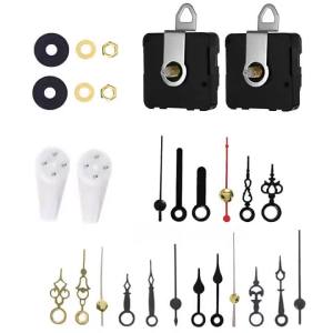 DIY Full Set Wall Clock Movement Seiko Shaft Pointer Back Cover Wall Clock Digital Long Shaft Short Shaft Movement Hook Gasket Nut Wall Clock Assembly Full Set of Accessories