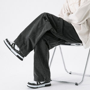 กางเกงขายาวทรงหลวมสไตล์อเมริกัน ADVENSE ดีไซน์ย้อนยุค ทรงตรง กางเกงขายาวสำหรับใส่ทำงาน ผ้าฝ้ายผสม